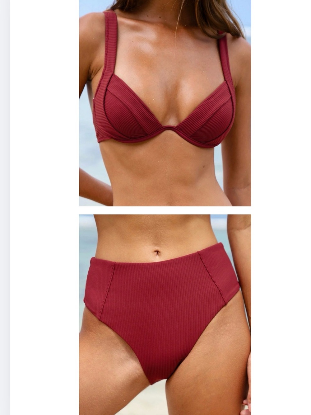 Berlook High Waist Full Coverage Bikini Jacquard Medium